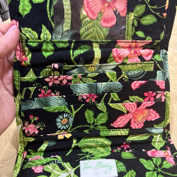 Vera Bradley Black and Pink Floral Clutch - Picture 11 of 16
